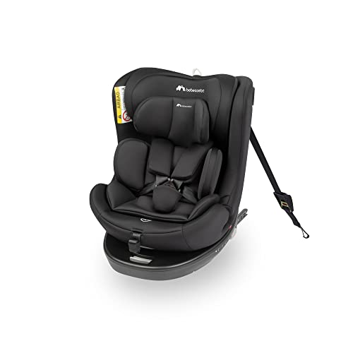 Bebeconfort EvolveFix i-Size, Siege Auto 360, 0-12 Ans, 40-150 cm, Siège Auto ISOFIX, 9 Positions d'Appui-tête, 4 Positions d'Inclinaison, Protection Contre les Chocs Latéraux, Top Tether, Black Mist