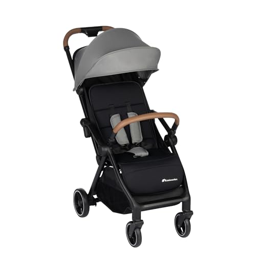 Bebeconfort Sunlite, poussette canne compacte, 0 à 4 ans (22 kg max.), légère (7,2 kg), position allongée, poussette compacte, inclinable d’une main, grand panier de rangement (5 kg), Tinted Grey