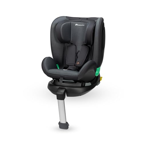Bebeconfort EvolveFix Plus i-Size, Siege Auto 360, 0-12 Ans, 40-150 cm, Siège Auto ISOFIX, 10 Positions d'Appui-tête, 4 Positions d'Inclinaison, Protection Contre les Chocs Latéraux, Tinted Black
