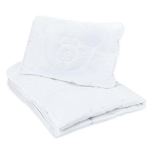 Totsy Baby Couette et Oreiller bébé 100x135 cm - Ensemble de literie Enfant avec Couette Microfibre et Coussin 40x60 cm Idéal pour lit Bebe et Enfant Doux et Respirant Certificat Oeko-Tex